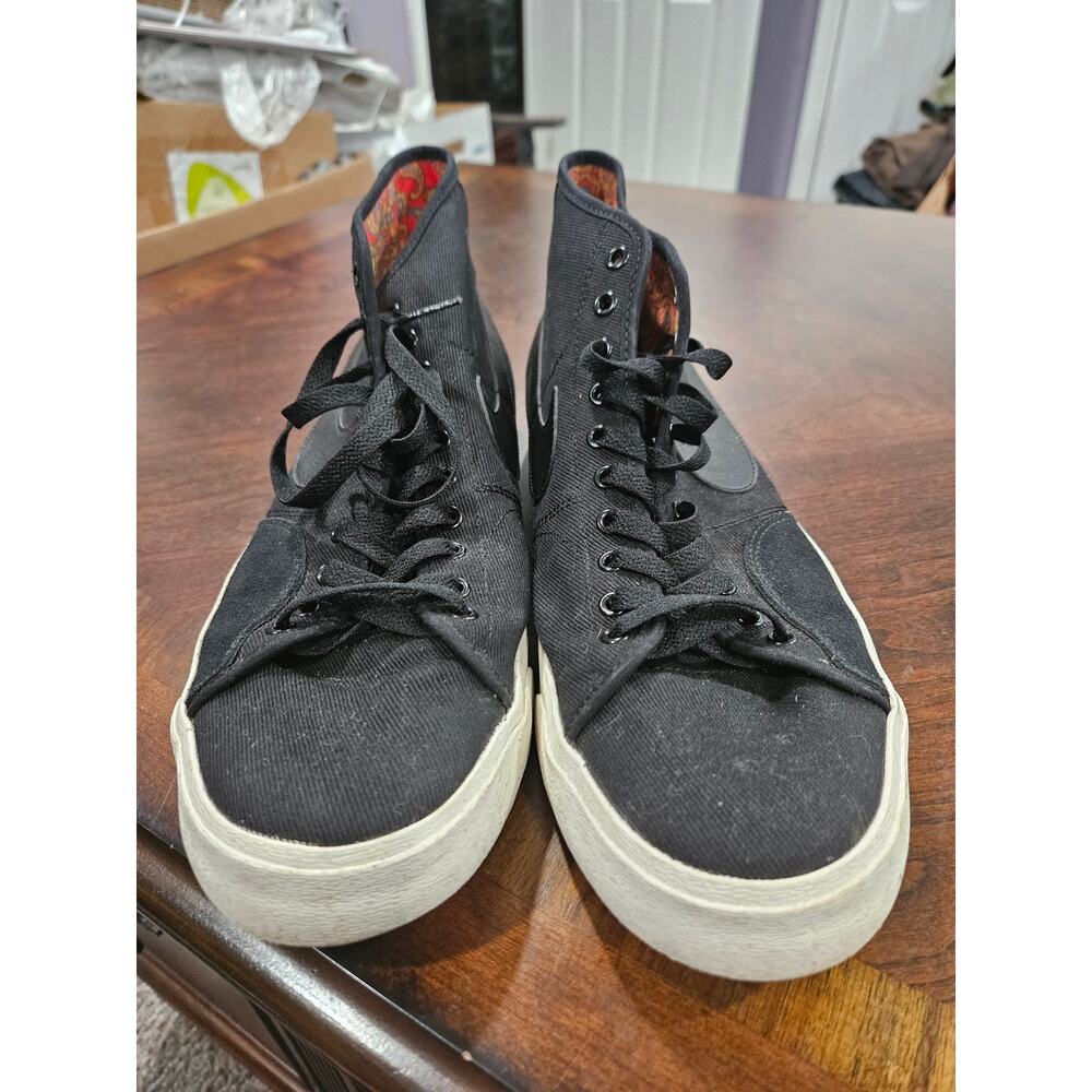 Nike Blazer Court Mid Premium SB Black Sneakers Men’s US Size 11.5 - Picture 2 of 9